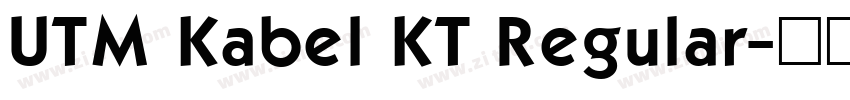 UTM Kabel KT Regular字体转换